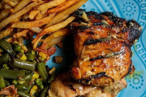 3-Ingredient Spicy Maple Grilled Chicken Thighs Cook in 20 Minutes