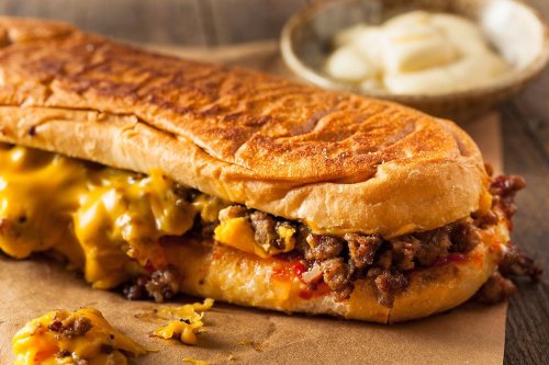 Cheesy Pub-Style Ground Beef Sandwich Recipe Rocks Sandwich Night (8 Ingredients, 25 Minutes)