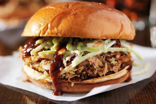 Cherry Pulled Pork Recipe: Slow-cooker Pulled Pork Sandwiches With Cilantro-Lime Slaw