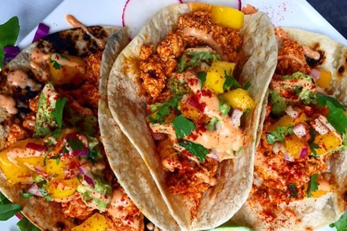 Spicy Chipotle-Mango Tacos Recipe: Make It Vegan Taco Night