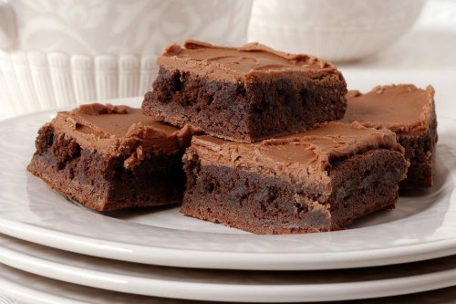 Lunch Lady Brownies Recipe: Old-fashioned Frosted Chocolate Brownies