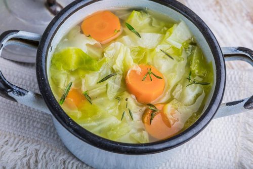 Weight Loss Cabbage Soup Recipe With Turmeric, Ginger & Lemon