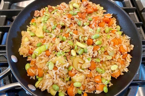 Easy Fried Rice Recipe: Tasty 15-Minute Fried Rice With Chicken Sausage & Vegetables | Dinner | 30Seconds Food