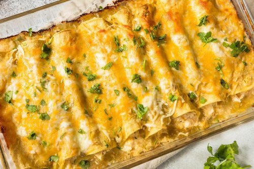 Crazy Good Creamy Chicken Enchilada Recipe Is What's for Dinner