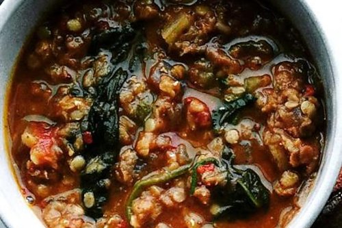 Healthy Spinach Lentil Soup Recipe Is How to Get Your Fiber Fix
