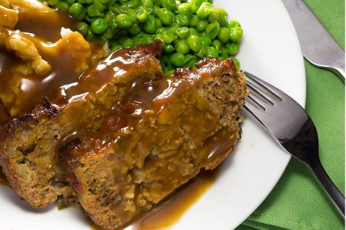 Marvelous Meatloaf Recipe With Caramelized Onions & Brown Gravy