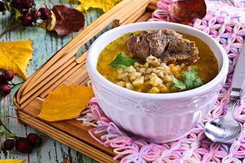 Hearty Slow Cook Beef Barley Soup