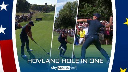 Viktor Hovland's incredible hole in one on par four! | 'Once in a lifetime!'