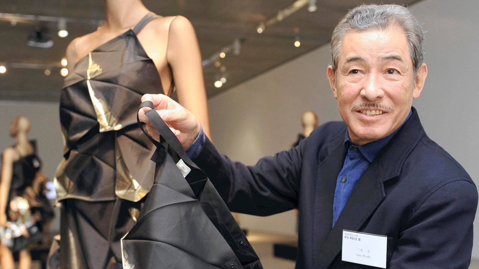 Issei Miyake, the Japanese fashion designer best known for creating ...