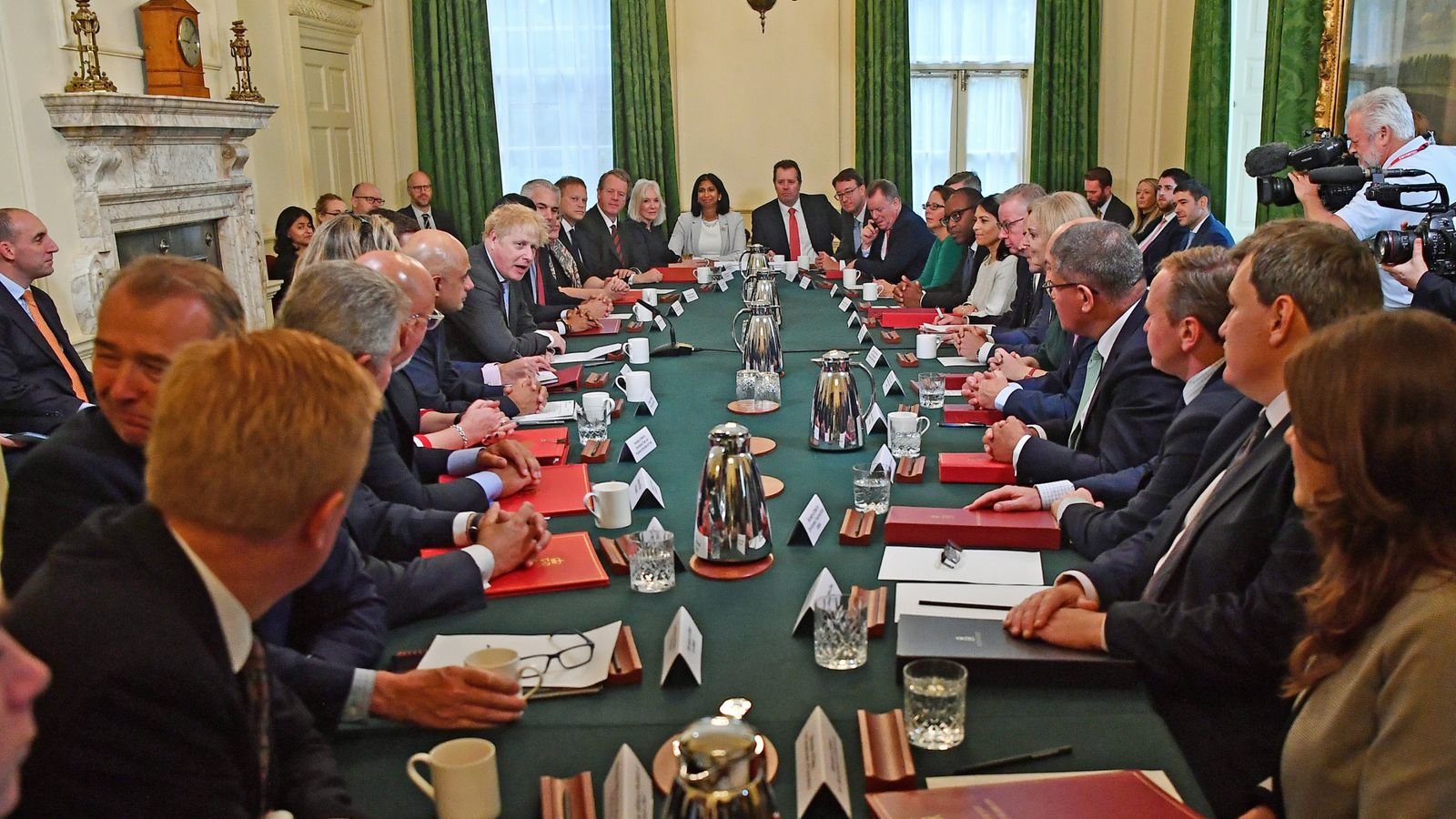 Boris Johnson holds first meeting of new cabinet after reshuffle