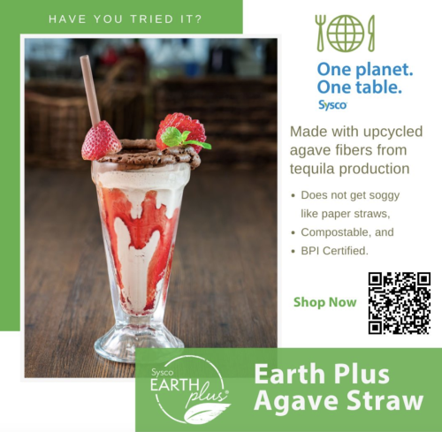 Sysco’s Earth Plus Agave Straws are Affordable, Planet-friendly and Upcycled