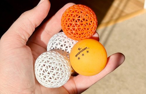 3D-Modell veröffentlicht: Tischtennisball aus dem 3D-Drucker