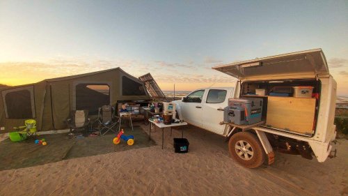 Our soft floor camper trailer for travelling Australia
