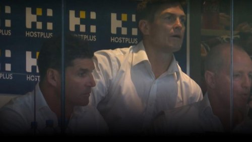 West Coast coach Andrew McQualter spotted in Brisbane Broncos coaches’ box during NRL blockbuster