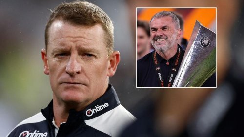 Carlton coach Michael Voss sheds light on surprise message from Tottenham Hotspur manager Ange Postecoglou