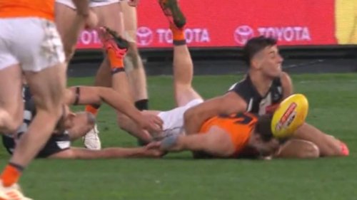 Nick Daicos faces nervous wait over grand final fate after tackle on Brent Daniels in AFL preliminary final