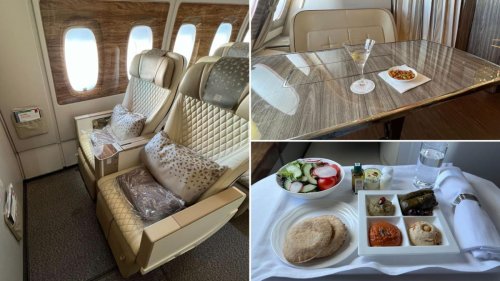 Emirates premium economy versus business class on 14-hour flight from Melbourne to Dubai