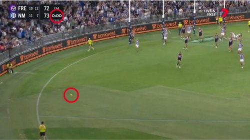AFL makes official ruling on umpires’ contentious call in last-second thriller between North Melboure Kangaroos and Fremantle Dockers