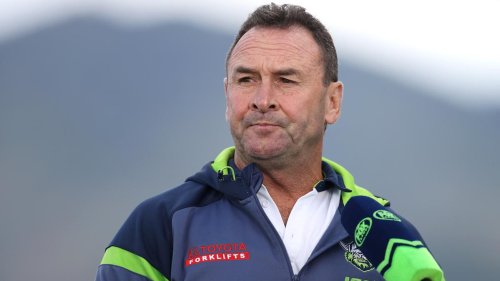 Embarrassed NRL Canberra Raiders coach Ricky Stuart cops ban, massive fine for ‘weak-gutted dog’ spray