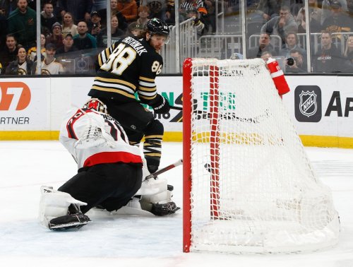 Bruins top Senators behind Pastrnak hat trick, Ullmark’s 30 saves