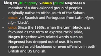 Negro (the word), a story