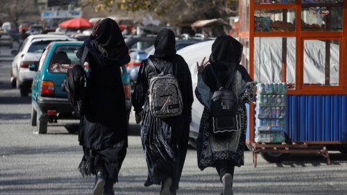 Female students turned away from Afghan university campuses after new Taliban rule barring women from higher education