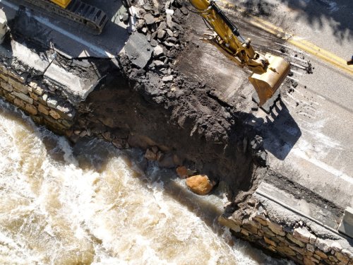 PICS: Road washed away in Ogden Canyon, forces closure | Flipboard