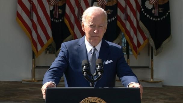President Joe Biden from the Rose Garden on Hurricane Ian