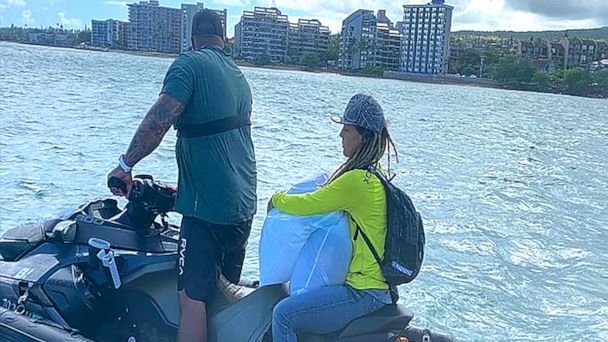 Women use jet skis, boats to deliver baby supplies after Maui wildfires