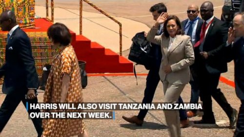 Vice President Harris arrives in Ghana