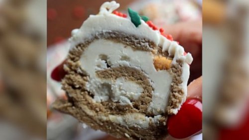 Try this easy no-bake holiday cake roll