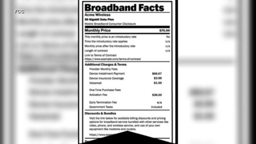 Video New broadband labels now required to be posted in stores and online