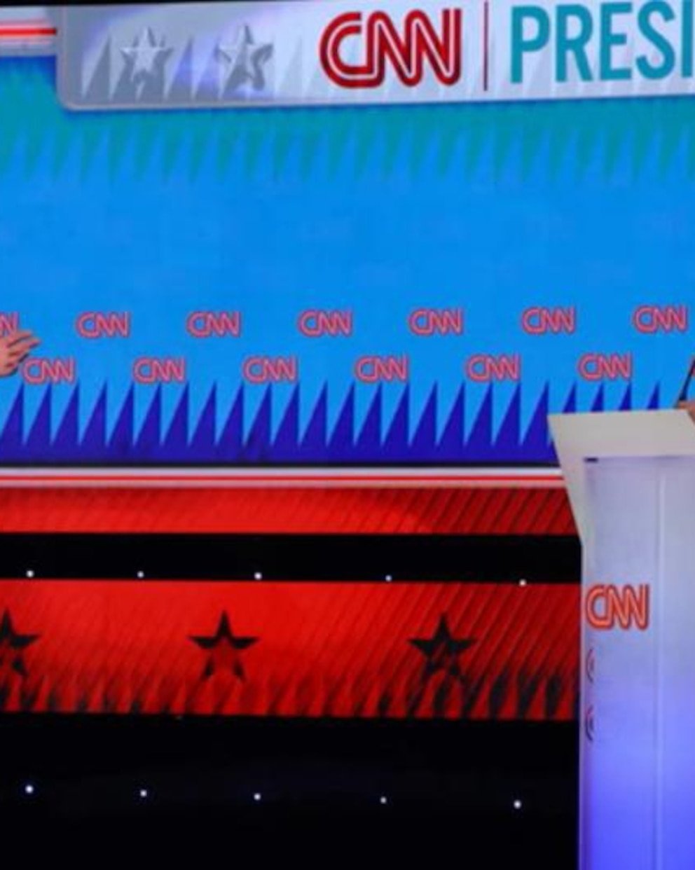 Donald Trump’s felony conviction brought up on debate stage