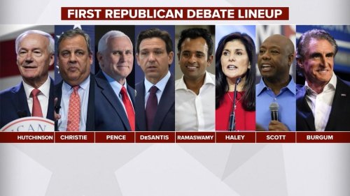Republican presidential candidates clash in fiery first debate