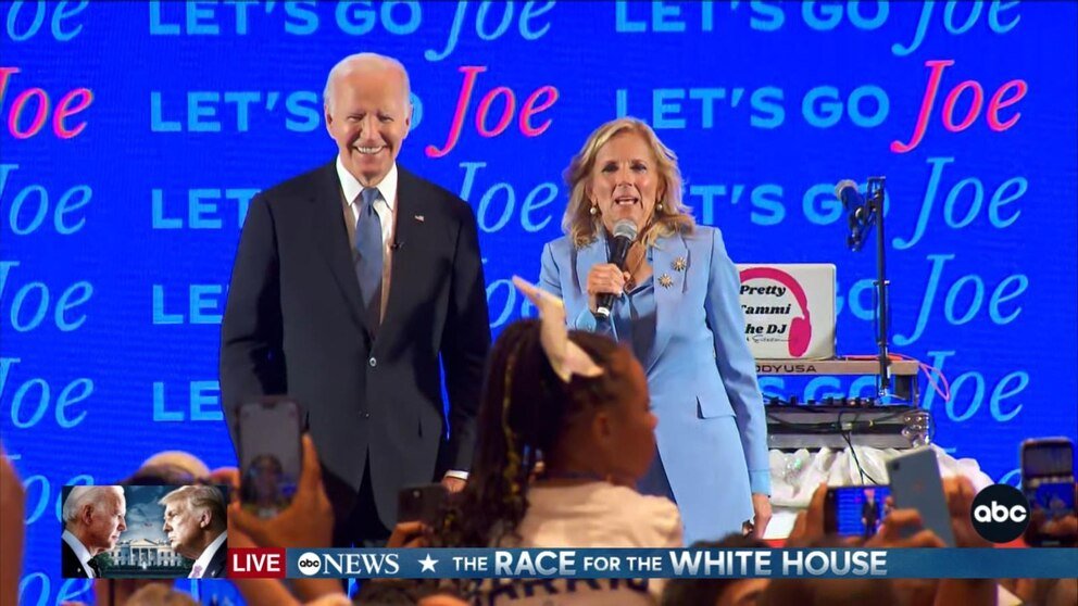 Biden speaks at watch party following debate