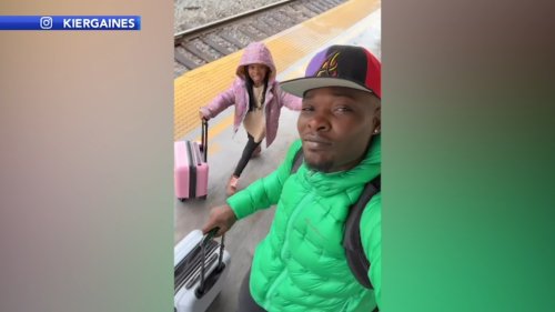 Act of kindness toward fellow 'girl dad' at 30th Street Station shared in viral video