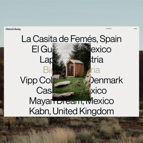 Here & Away Web Design Treats Travel Like Editorial