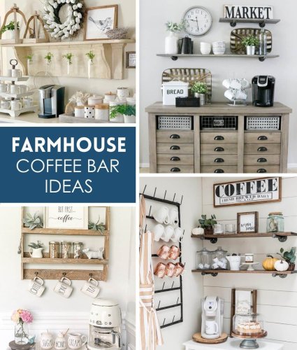 Farmhouse Coffee Bar Ideas