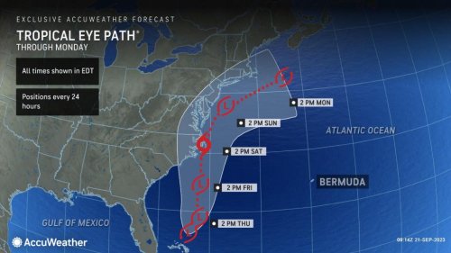 Brewing tropical storm to hit US East Coast with heavy rain, wind and rough seas