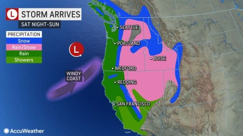 Pacific storm train to resume along West coast