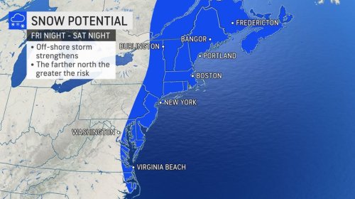 Another snowstorm is on the menu for the East Coast