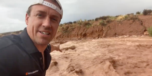 Reed Timmer captures rare glimpse of how a powerful flash flood starts