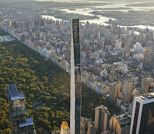 The world's skinniest skyscraper is now complete and its interiors are remarkable