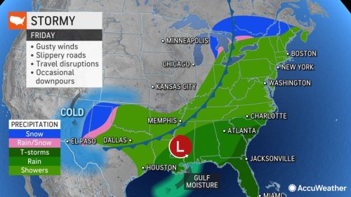 Giant Thanksgiving storm to bring brunt of impacts to southern US