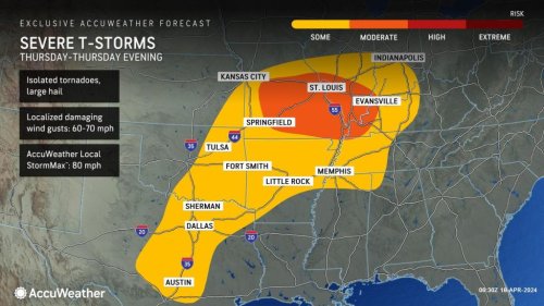 Severe weather threat to rebound in central US