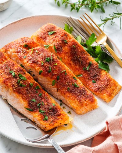 Baked Salmon with Chimichurri Sauce