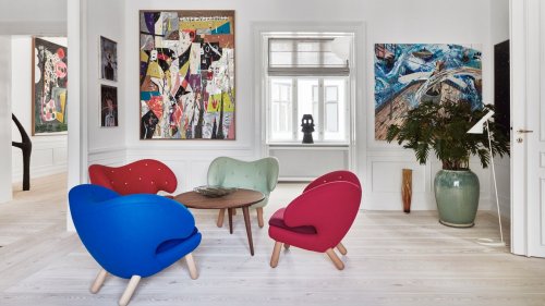 Helles Holz und knallige Kunst: So ließ ein Sammlerpaar sein Kopenhagener Altbau-Apartment rundum auffrischen