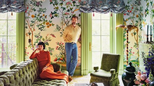 So wohnen David Harbour und Lily Allen in ihrem bunten Blumenhaus in Brooklyn