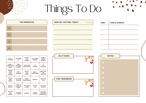 Stay Organized and Productive with these 5 Free ADHD To-Do List Templates (PDFs)