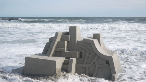 Les châteaux de sable hypnotiques de l’artiste Calvin Seibert